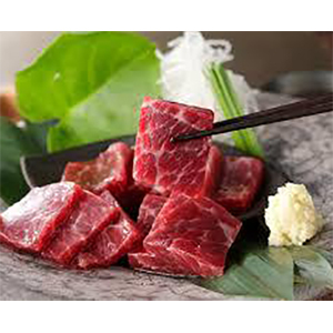 イワシ鯨 刺身用赤身肉【小ロット】北太平洋産 冷凍 ブロック（約500g